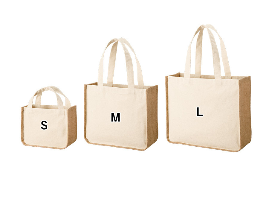 アイパック 記念グッズ MARKLESS STYLE TR-1217 ジュート&キャンバスコンビトート